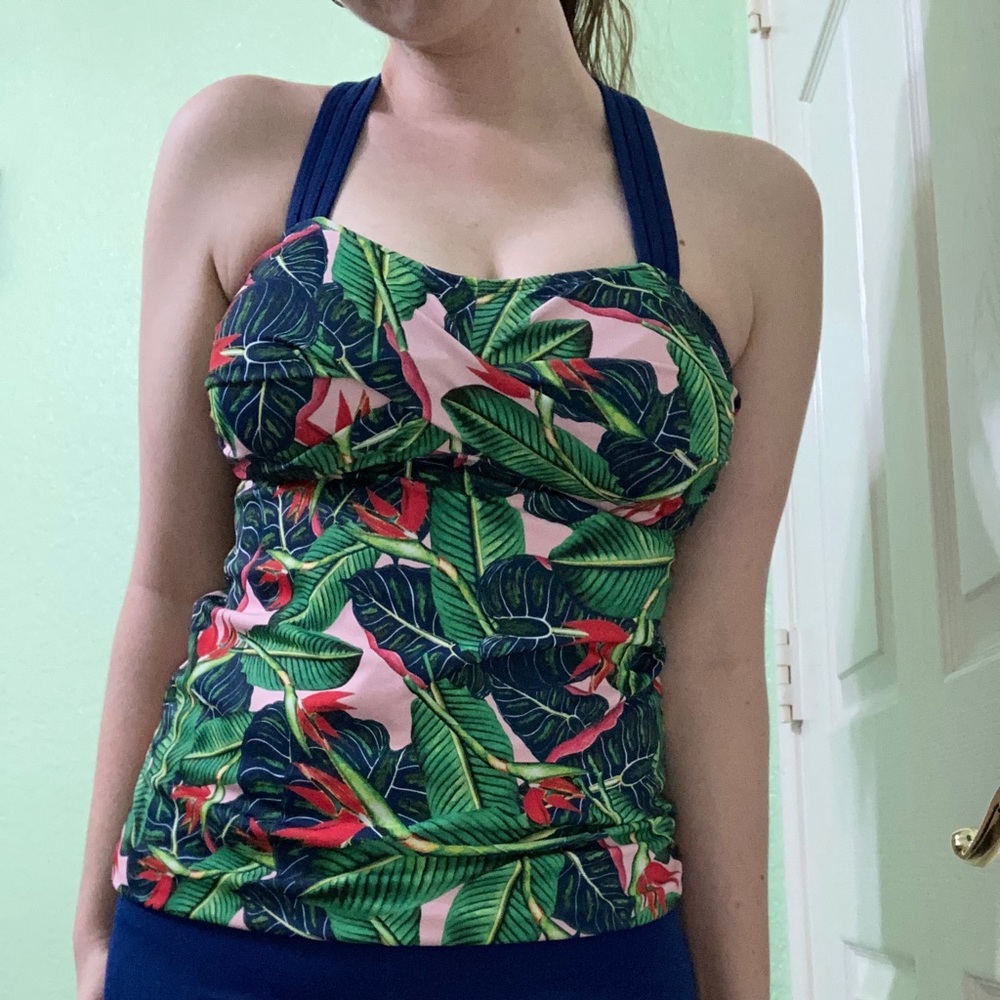Tropical Limericki Tankini Top